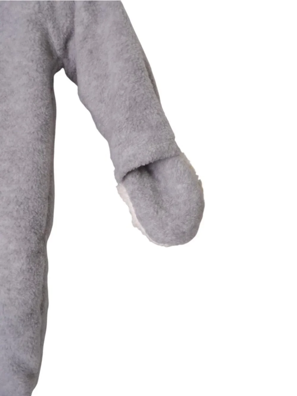 Old Navy Gray Bear Full Zip Bunting Hooded Size 6-12 Months Unisex